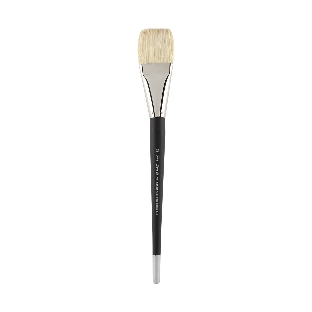 Creative Mark Pro Stroke Premium White Chungking Hog Bristle Artist Paint Brush - Flat - Natural Bristle Brush w/ Great Control Suitable for Oils, Watercolors, Acrylics, Alkyds, Caseins